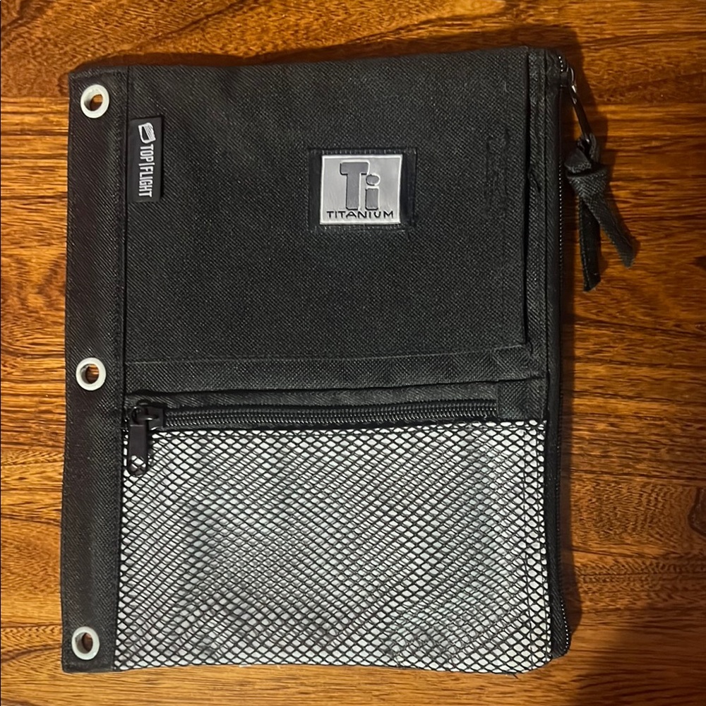 NWOT Black Pencil Case for 3 Ring Binder